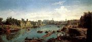 WITTEL, Caspar Andriaans van Rome, the Tiber near the Porto di Ripa Grande oil on canvas